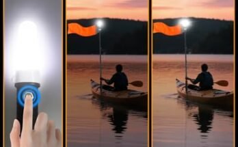 Tavaray Kayak Lights With Orange Flag Pole Kit Review