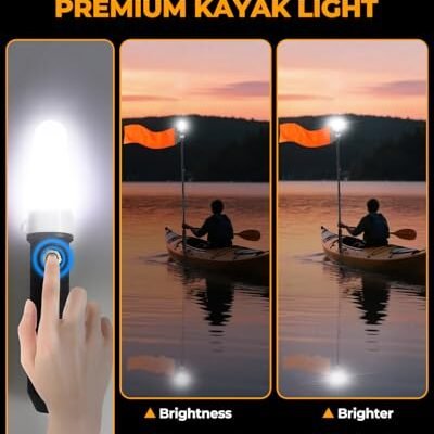 Tavaray Kayak Lights With Orange Flag Pole Kit Review