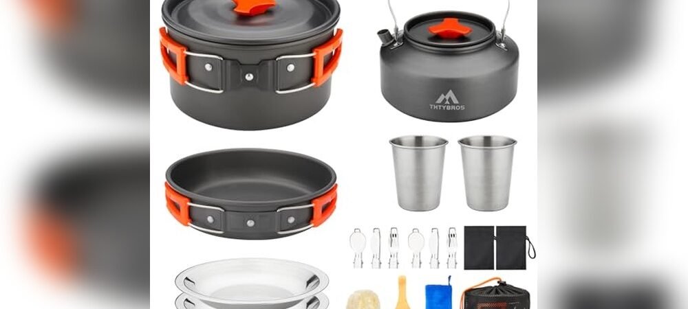Compact Camping Cookware Set for Hiking