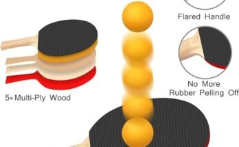 FBSPORT Ping Pong Paddle Set Review