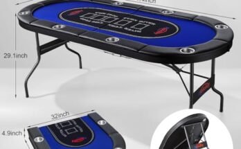 Rioloiuy 8 Player Poker Table Review