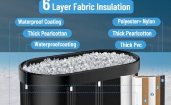 Tomaje 129 Gal XL Ice Bath Tub