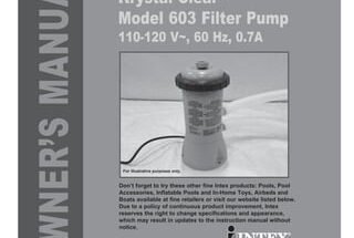 Intex Pool Pump Troubleshooting