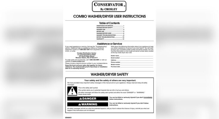 Conservator Washer Troubleshooting