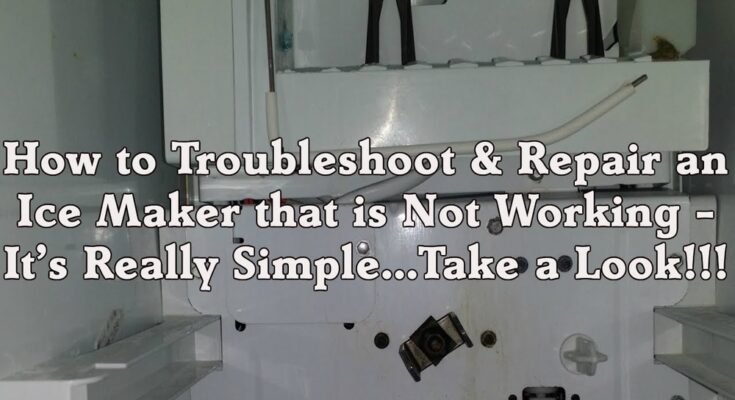 Kenmore Side By Side Ice Maker Troubleshooting