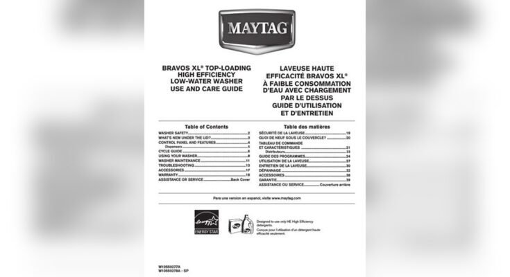 Maytag Bravos X Washer Troubleshooting