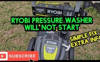 Ryobi Pressure Washer Troubleshooting Manual