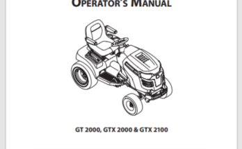Cub Cadet Troubleshooting Manual