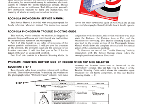 Rock Ola Jukebox Troubleshooting Guide