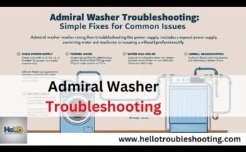 Admiral Washing Machine Troubleshooting
