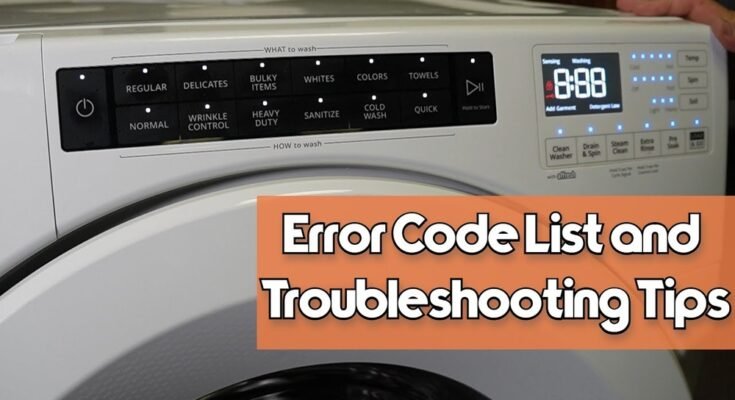 Whirlpool Duet Washer Troubleshooting